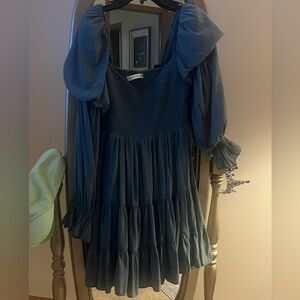 Women’s Mini Dress with Dramatic Sleeves
